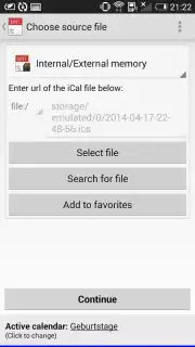 iCal Import/Export 2.4 capture 7