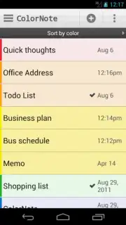 ColorNote Notepad capture 6
