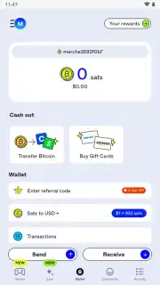 ZBD: Earn Bitcoin Rewards capture 1