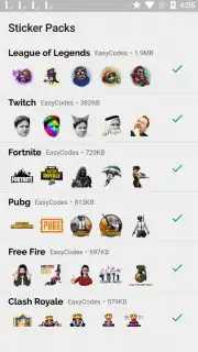 WAStickerApps - Games stickers for Whatsapp capture 1