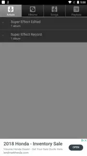 Default Music Player capture 1