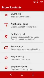 More Shortcuts capture 5
