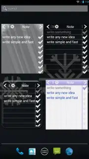 Note To Do. Widget capture 2
