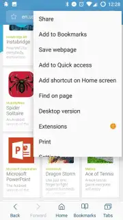 Samsung Internet Beta capture 4