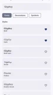 Glyphsy – Stylish Keyboard capture 2