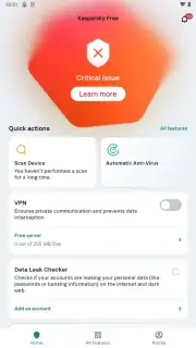 Kaspersky Antivirus & VPN capture 1