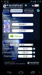 Eutelsat satellite finder capture 3