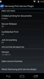 Samsung Print Service Plugin capture 1