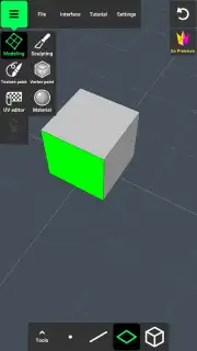 3D Modeling App capture 2