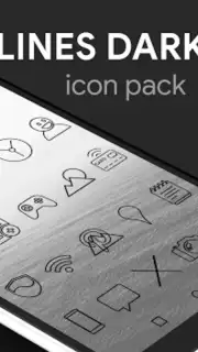Lines Dark - Icon Pack capture 9