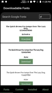 GxFonts - Custom fonts for Samsung Galaxy capture 3
