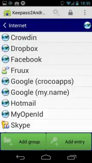 Keepass2Android Offline capture 4