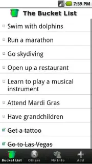 Bucket List capture 2