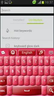 Pink Keyboard Hearts Glow capture 4
