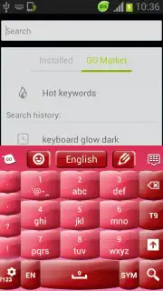 Pink Keyboard Hearts Glow capture 3