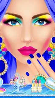 Blue Princess Makeup Salon Games For Girls capture 3