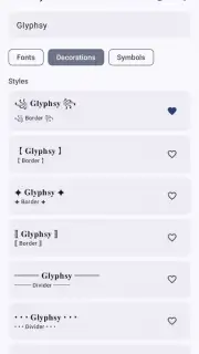Glyphsy – Stylish Keyboard capture 3