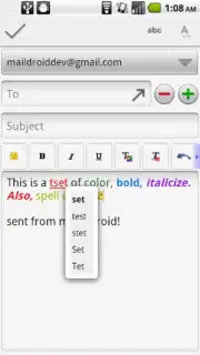 MailDroid capture 2