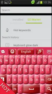 Pink Keyboard Hearts Glow capture 7