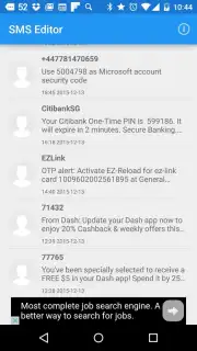 SMS Editor capture 1
