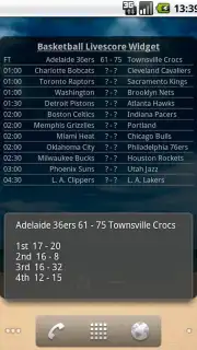 Basketball Livescore Widget capture 15
