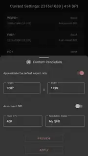 Pixels: Resolution+DPI Changer capture 5