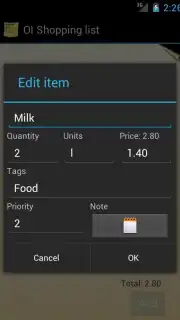 OI Shopping list capture 7