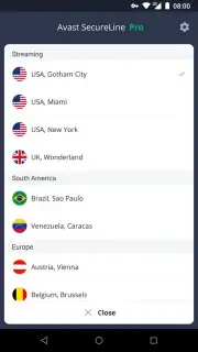 Avast SecureLine capture 2