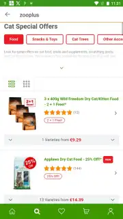 Zooplus: Online pet shop capture 1