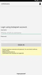 Unfollowers for Instagram capture 3