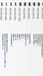 PICmicro Database capture 9
