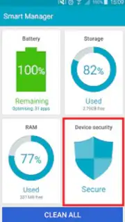 Samsung Device Security capture 1