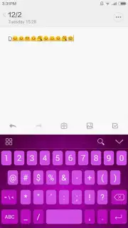 Lavender iKeyboard Theme capture 2