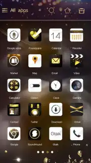 Gold Rush GOLauncher EX Theme capture 3