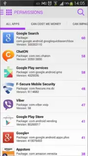 F-Secure App Permissions capture 2