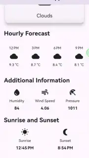Weather Forecast App capture 2