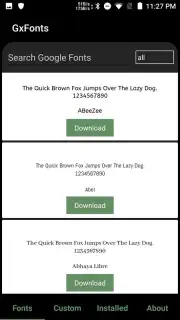 GxFonts - Custom fonts for Samsung Galaxy capture 4