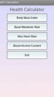 Health Calculator capture 5