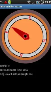 Bahai Qiblih Locator capture 2