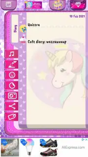 Unicorn Diary capture 3