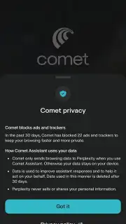 Comet Browser capture 8
