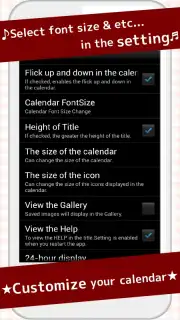Cute Calendar Free capture 2
