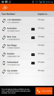 Hushed - Anonymous Calls, SMS capture 4