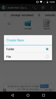 AndroRar Zip and Rar capture 3