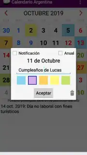 Calendario Laboral Argentina capture 1
