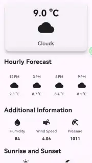 Weather Forecast App capture 1