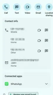 Google Contacts capture 2