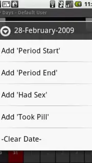My Days - Period & Ovulation capture 2