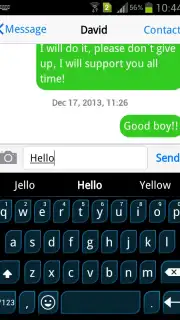 Emoji Keyboard+ Blue theme capture 2