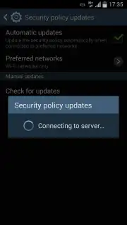Samsung Security Policy Update capture 3